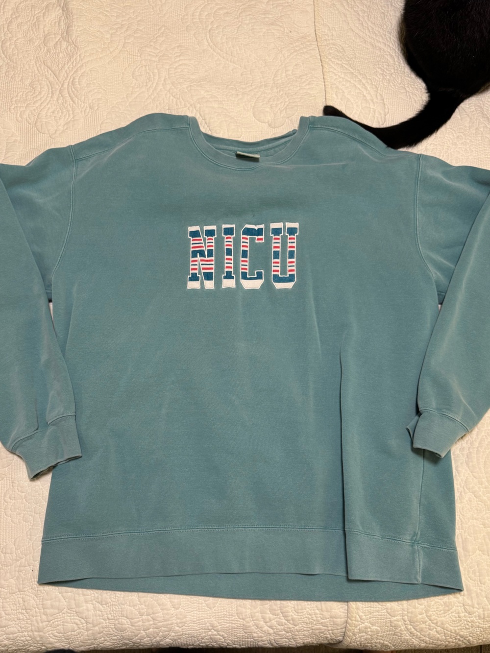Comfort Colors Teal NICU Sweatshirt